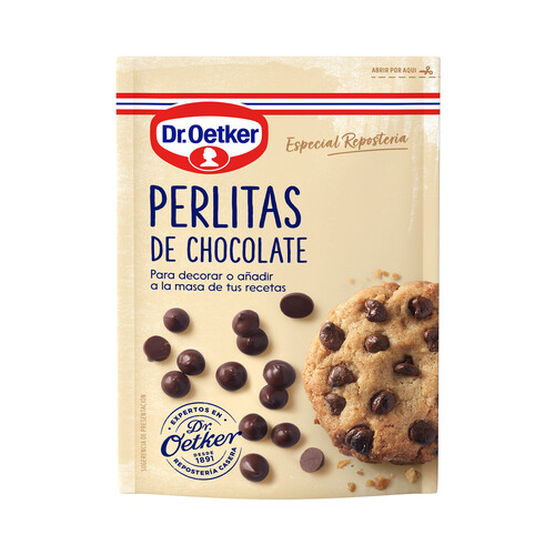 DR. OETKER Perlitas de chocolate DR. OETKER 100 g.