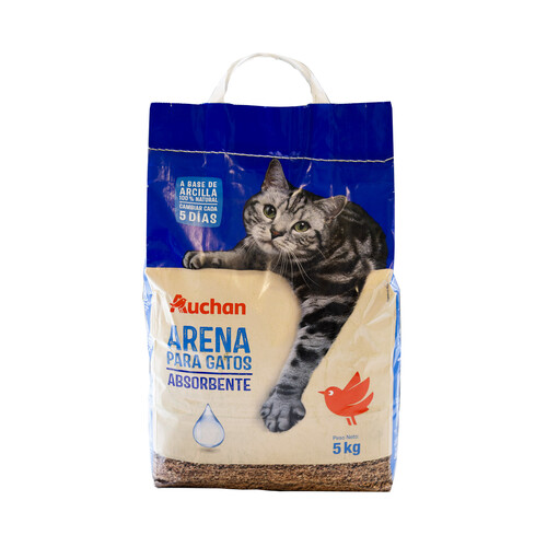 PRODUCTO ALCAMPO Arena absorbente para gatos 5 kg.