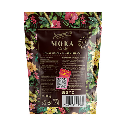 AZUCARERA Moka Azúcar moreno intenso 300 g.