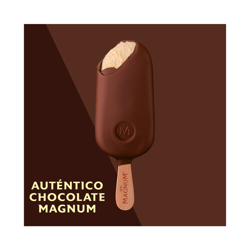 MAGNUM Classic Mini bombones helados de vainilla recubiertos de chocolate con leche 6 x 55 ml.