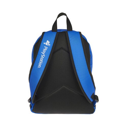 Mochila juvenil PLAYSTATION, 1 compartimento, color azul, ALCAMPO.