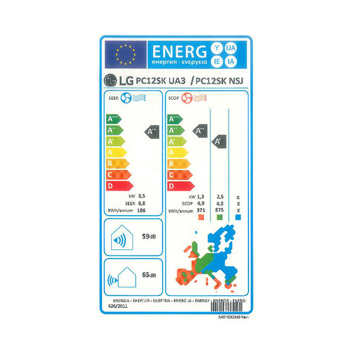 Aire acondicionado (split 2x1) con bomba de calor LG MULTI912, Dual Inverter, WiFi, 2.150/3.010frig/h, 2.838/3.440 cal/h. A++/A+, gas R32. (Hasta 20/29m² aprox.)