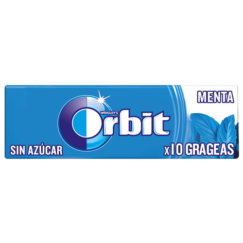 ORBIT Chicles sabor peppermint ORBIT 14 g.