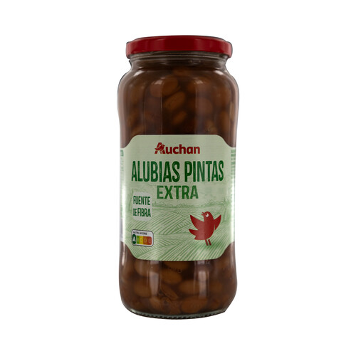 PRODUCTO ALCAMPO Alubias pintas (judias) extra cocidas bote 400 g.