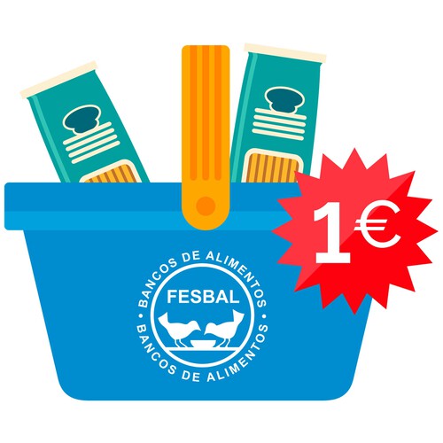 Donación de 1€ a la Federación de BANCOS DE ALIMENTOS Campaña La Gran Recogida de Alimentos 2023.