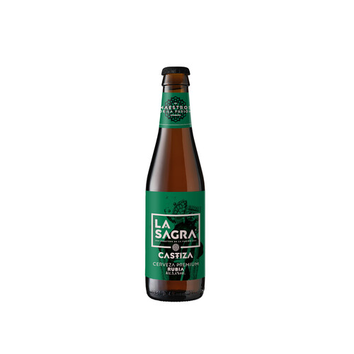 LA SAGRA CASTIZA  Cerveza rubia botella 33 cl.