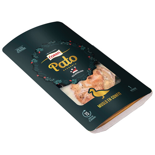 COREN Muslo en confit de pato raza Berberia 260 g.