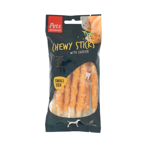 PETS UNLIMITED Chewy Sticks Stiks de pollo 10 uds. 100 g.