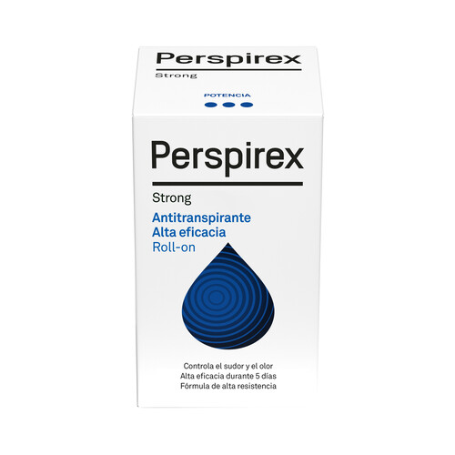 PERSPIREX Desodorante roll-on unisex, especial para personas con sudoración severa PERSPIREX Strong 20 ml.