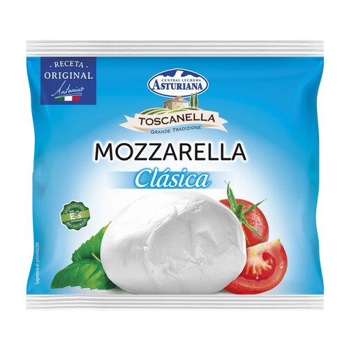 Mozzarella fresca ASTURIANA y TOSCANELLA Bola de 100g.