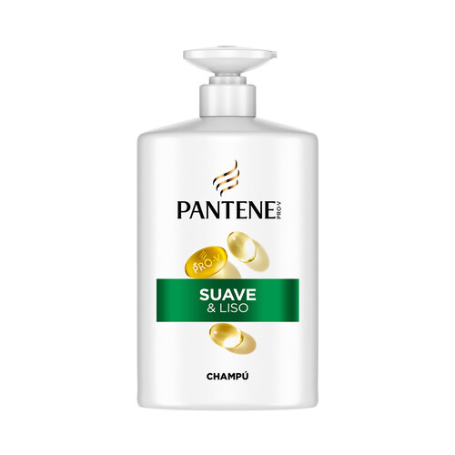 PANTENE Pro-v suave & liso Champú para cabellos encrespados y apagados 1 l.