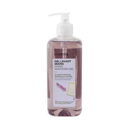 COSMIA Jabón (gel) líquido de manos con jabón de Marsella y aroma a lavanda 500 ml.