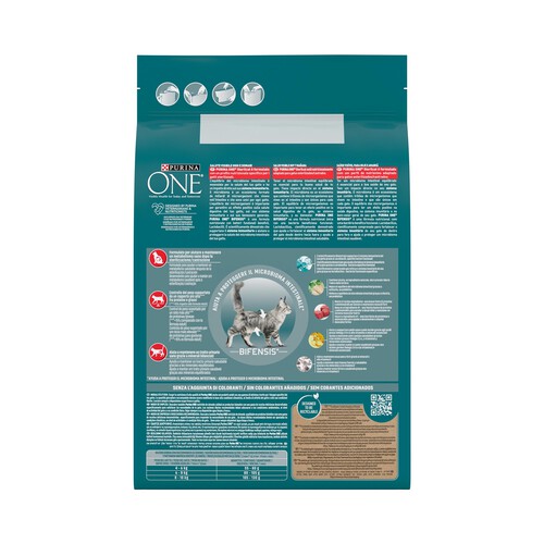 PURINA ONE Pienso para gatos esterilizado a base de buey PURINA ONE 2,8 kg.