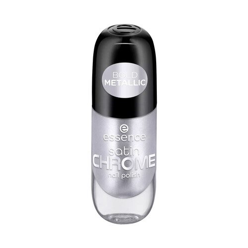 ESSENCE Satin chrome tono 04 Steelgpt Esmate de uñas cromado plateado.