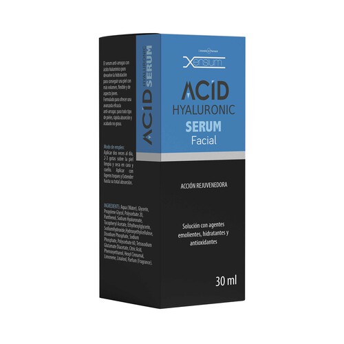 XENSIUM Serum facial rejuvenecedor con ácido Hialurónico 30 ml.