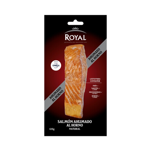 ROYAL Salmon ahumado al horno 125 g.