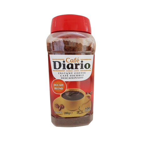 CAFE DIARIO Café soluble descafeinado  200 g.