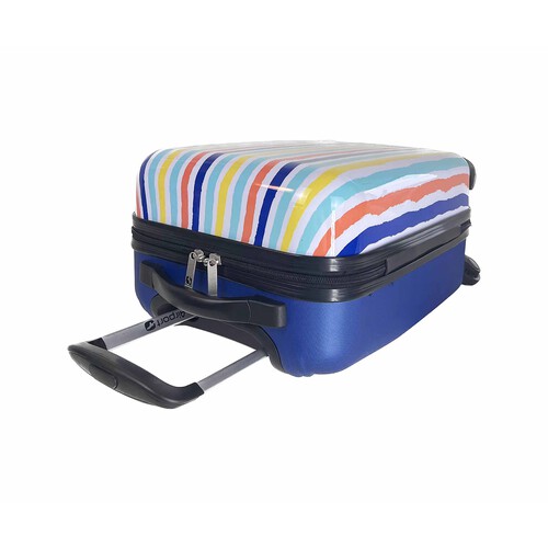 Maleta de cabina rígida multicolor, 50 cm, 4 ruedas, AIRPORT ALCAMPO.