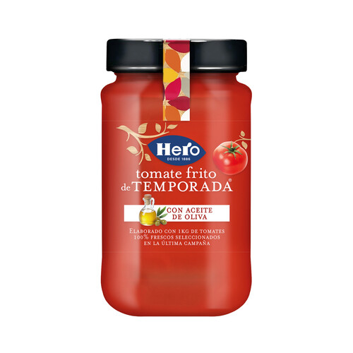 HERO Tomate frito de temporada frasco de 370 g.