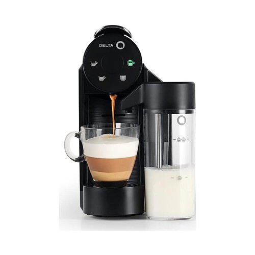 Cafetera de cápsulas DELTA Q Mini MilkQool, depósito de leche, 20bar, compatible cápsulas Delta Q.