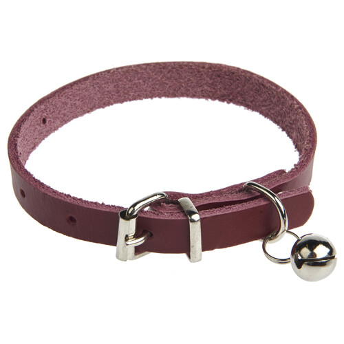 PRODUCTO ALCAMPO Collar (1 cm), para gatos S / M (17 - 25 cm), color rojo.