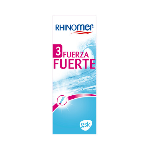 RHINOMER Agua de mar para limpieza nasal fuerza 3 (fuerte) RHINOMER 135 ml.