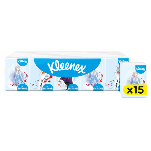 KLEENEX Pañuelos de celulosa desechables Frozen II KLEENEX 15 uds.
