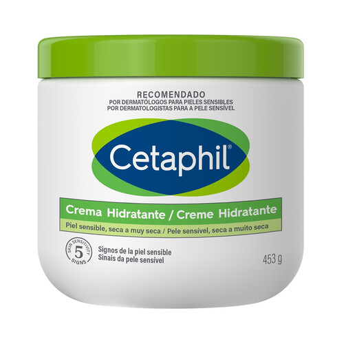 CETAPHIL Crema hidratatne para pieles sensibles, secas a muy secas 453 g.