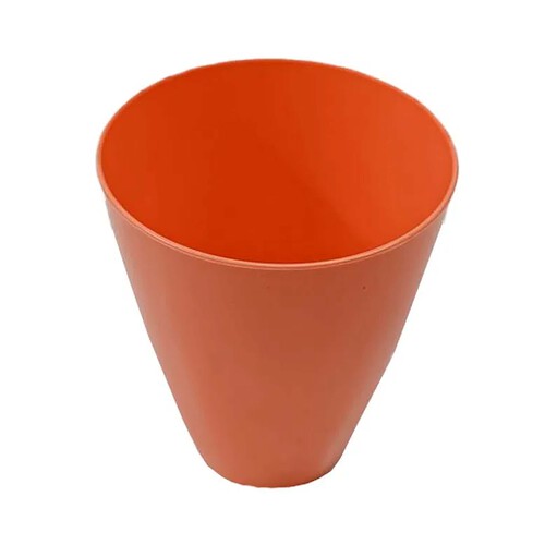 Vaso plástico reutilizable de 27cl, color naranja, ACTUEL.