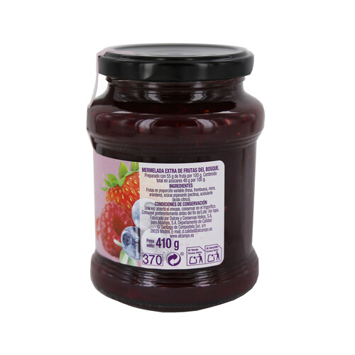 PRODUCTO ALCAMPO Mermelada Frutas del Bosque PRODUCTO ALCAMPO 410 g.