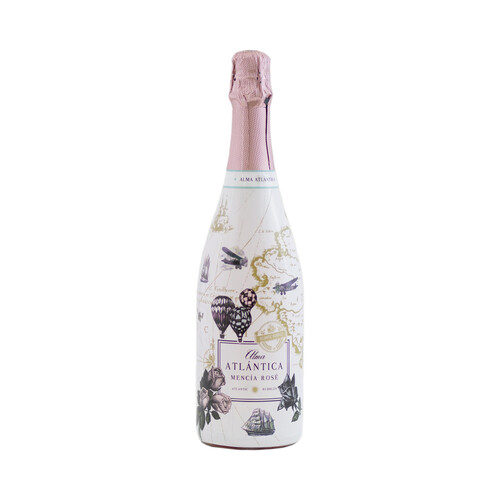 ALMA ATLÁNTICA Vino rosado frizzante (espumoso) elaborado con uvas Mencía botella 75 cl.