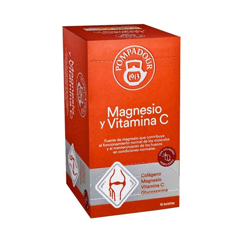 POMPADOUR Infusion de magnesio y vitamina C 15 uds. 45 g.