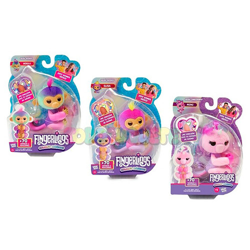 Figura Fingerlings con 70 sonidos y reacciones, colores mágicos, BIZAK, surtido.