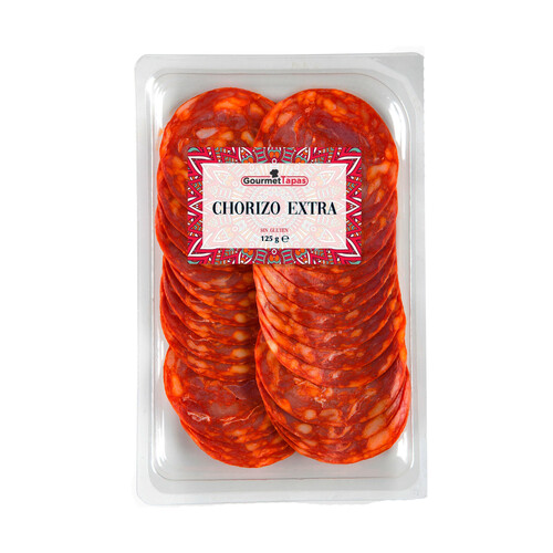 GOURMET TAPAS Lonchas extra de chorizo sin gluten 150 g.