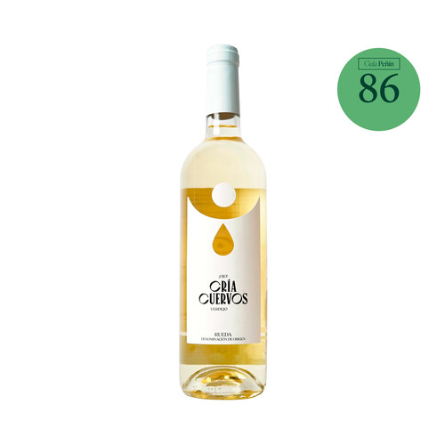 CRIA CUERVOS  Vino blanco Verdejo con D.O. Rueda botella 75 cl.