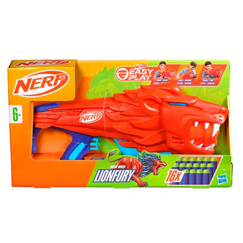 Lanzador NERF Junior Wild Lionfury, +6 años.