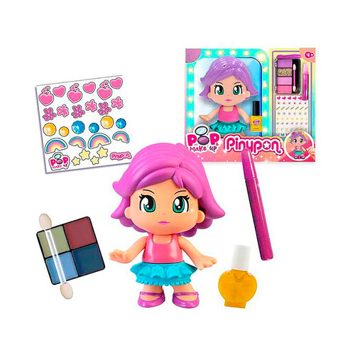 PINYPON Pop & Make Up minimuñeca + maquillaje.