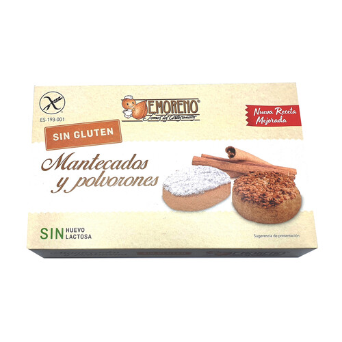 E. MORENO Polvorones y mantecados sin gluten 400 g.