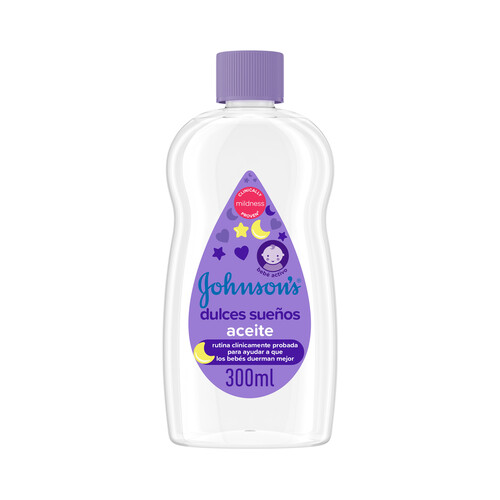 JOHNSON'S Aceite hidratante que ayuda a nuestros bébes a dormir mejor JOHNSON´S Dulces sueños 300 ml.