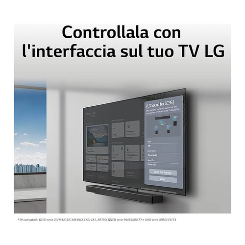 Barra de sonido LG SC9S 3.1, 400W, Dolby Atmos, Bluetooth.