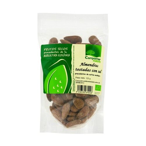 CAMPOMAR NATURE Almendras Tostadas con sal ecológicas 125 g.