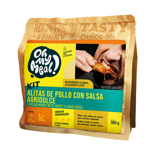 OH MY MEAL! Fun kit alitas asadas agridulce 500 g.