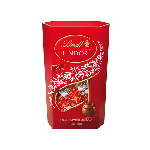 LINDT Lindor Surtido de bombones de chocolate con leche 600 g.