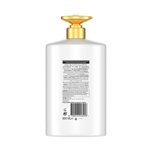 PANTENE Pro-V repara & protege Acondicionador con provitamina B5, para cabellos secos y dañados 800 ml.