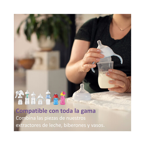 AVENT Natural response de Philips Biberón de 260 ml. con tetina flujo 3, para más de 1 mes.