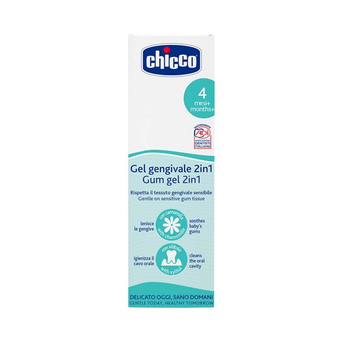 CHICCO Gel gingival 2 en 1 a partir de 4 meses 30 ml.