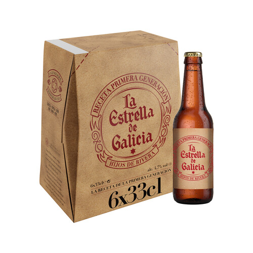 ESTRELLA GALICIA Especial cervezas pack 6 botellas x 33 cl.