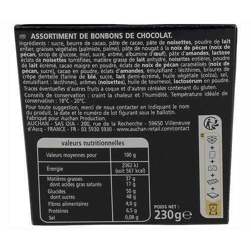 VENDOME Caja surtida de bombones 230 g.