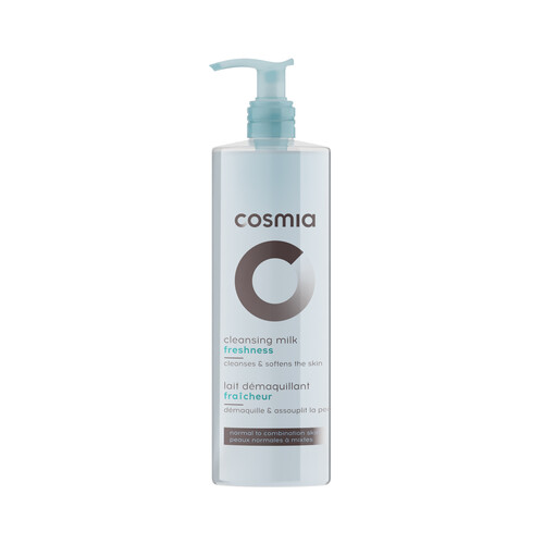 COSMIA Leche desmaquillante con aloe vera, para pieles normales a mixtas COSMIA 250 ml.