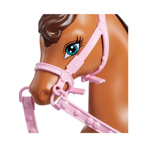 BARBIE Hermanas con caballo, accesorios para montar y ropa equitación, juguete +3 años